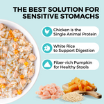 Bland Diet for Dogs: Limited Ingredient Wet Bland Diet Chicken & White Rice Recipe for Dogs