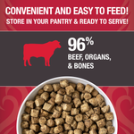 Freeze-Dried Raw Bites Beef Entrée for Dogs